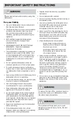 Preview for 2 page of Crosley CDBEH950SB1A Use & Care Manual