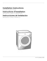 Preview for 1 page of Crosley CDG7500KB0 Installation Instructions Manual