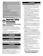 Preview for 2 page of Crosley CDU-1 Use & Care Manual