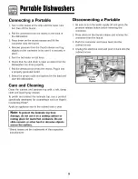 Preview for 10 page of Crosley CDU-1 Use & Care Manual