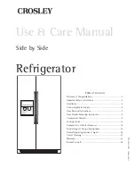 Preview for 1 page of Crosley CEDS563RB1 Use & Care Manual