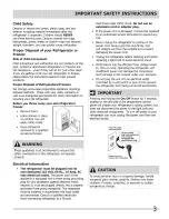 Preview for 3 page of Crosley CFD26WIS3 Use & Care Manual