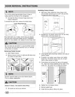 Preview for 10 page of Crosley CFD26WIS3 Use & Care Manual