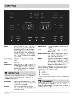 Preview for 14 page of Crosley CFD26WIS3 Use & Care Manual