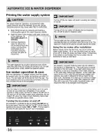 Preview for 16 page of Crosley CFD26WIS3 Use & Care Manual