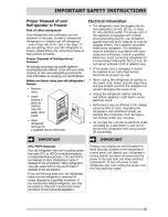 Preview for 3 page of Crosley CFD27WIPB3 Use & Care Manual