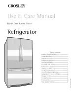 Предварительный просмотр 1 страницы Crosley CFD28SDS6 Use & Care Manual