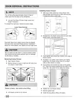 Предварительный просмотр 10 страницы Crosley CFD28SDS6 Use & Care Manual