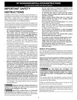 Preview for 2 page of Crosley CFGF316DSE Installation Instructions Manual