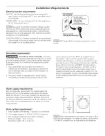 Preview for 3 page of Crosley CFW4500KW0 Installation Instructions Manual