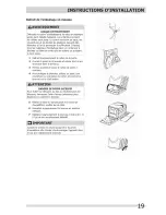 Предварительный просмотр 19 страницы Crosley CFW4701QW0 Installation Manual