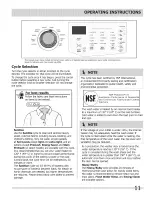 Preview for 11 page of Crosley CFW7700LR0 Use & Care Manual