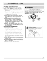 Preview for 17 page of Crosley CFW7700LR0 Use & Care Manual