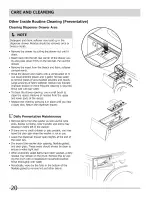 Preview for 20 page of Crosley CFW7700LR0 Use & Care Manual