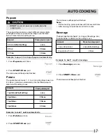 Preview for 17 page of Crosley CME1645TDA Use & Care Manual