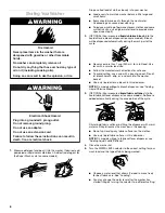 Preview for 6 page of Crosley Conservator CAWX629JQ1 Use And Care Manual