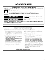 Preview for 3 page of Crosley Conservator CUD4000 Use & Care Manual