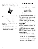 Preview for 8 page of Crosley Conservator CUD4000 Use & Care Manual