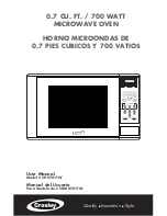 Предварительный просмотр 1 страницы Crosley CR0701TW User Manual