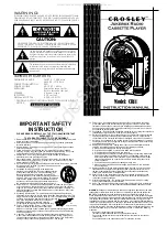 Crosley CR11 Instruction Manual preview