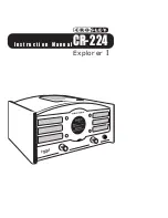 Crosley CR224 Explorer I Instruction Manual preview