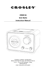 Crosley CR3003A Instruction Manual preview