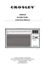 Crosley CR3040A Instruction Manual preview