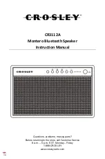 Crosley CR3112A Instruction Manual предпросмотр