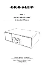 Crosley CR3502A Instruction Manual preview