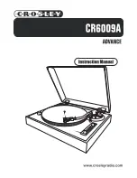 Crosley CR6009A Advance Instruction Manual preview