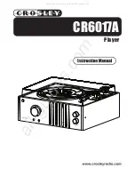 Preview for 1 page of Crosley CR6017A Instruction Manual