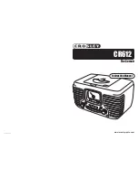 Предварительный просмотр 1 страницы Crosley CR612 Instruction Manual