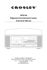 Crosley CR7010A Instruction Manual preview