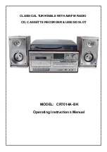 Crosley CR7014A-BK Operating Instructions Manual preview