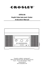 Preview for 1 page of Crosley CR7018A Instruction Manual