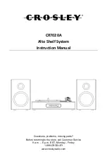 Preview for 1 page of Crosley CR7020A Instruction Manual