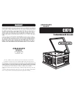 Crosley CR79 Instruction Manual preview