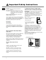 Preview for 2 page of Crosley CRD2121NB Use & Care Manual