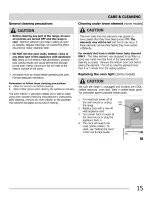 Preview for 15 page of Crosley CRE3580QSA Use & Care Manual