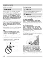 Preview for 16 page of Crosley CRE3580QSA Use & Care Manual