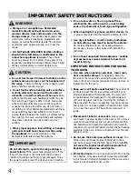 Preview for 4 page of Crosley CRE3580QSB Use & Care Manual