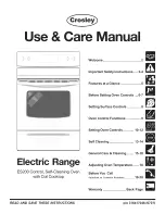 Crosley CRE3860GBBB Use & Care Manual preview