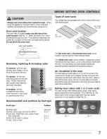 Preview for 7 page of Crosley CRE3870LBA Use & Care Manual