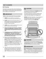 Preview for 16 page of Crosley CRE3870LBA Use & Care Manual