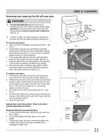 Предварительный просмотр 21 страницы Crosley CRE3870LBA Use & Care Manual