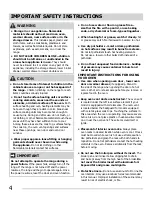 Preview for 4 page of Crosley CRE3875PWC Use & Care Manual