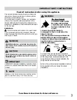 Preview for 3 page of Crosley CRE3875SSD Use & Care Manual