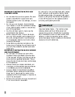 Preview for 8 page of Crosley CRE3875SSD Use & Care Manual