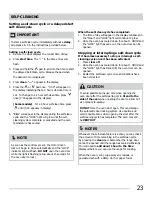 Preview for 23 page of Crosley CRE3875SSD Use & Care Manual