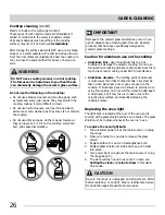 Preview for 26 page of Crosley CRE3875SSD Use & Care Manual